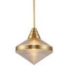 Wisząca lampa vintage Willard QN-WILLARD-P-VBS-PG mosiądz