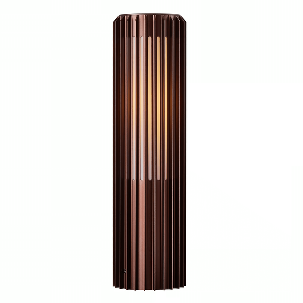 Lampa stojąca słupek ALUDRA 2118028261 IP44 do ogrodu brązowy
