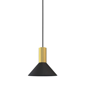 Minimalistyczna lampa wisząca Hermanos 8103 do przedpokoju czarna