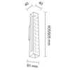 Dwustronny kinkiet Otaru 8647 Shilo LED 18W 4000K góra-dół metalowy biały