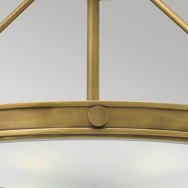 Sufitowa lampa Collier HK-COLLIER-SF-M Hinkley okrąg mosiądz
