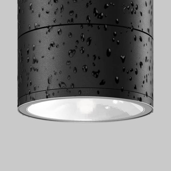 Nasufitowa lampa Spin O310CL-L12GF3K LED 12W 3000K IP54 krążek grafitowa