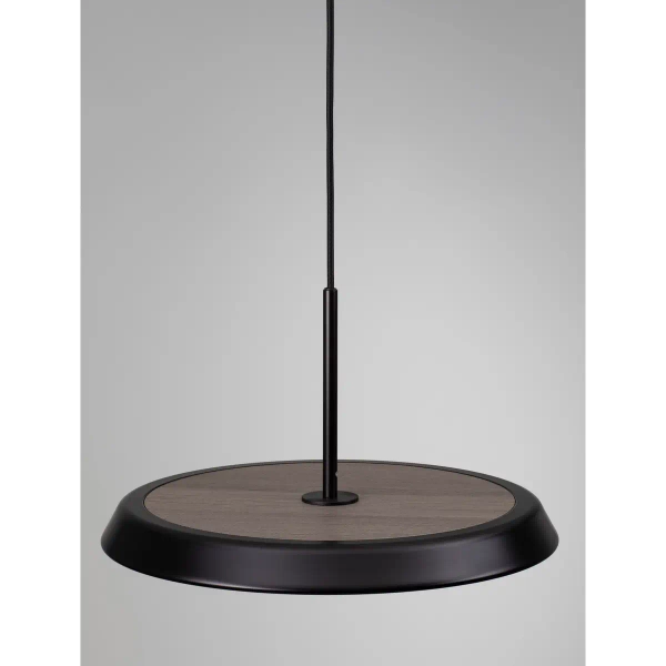 Okrągła lampa wisząca FOVENTO LE45440 LED 27W 3000K metalowa czarna