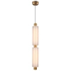 Wisząca lampa sypialniana OSMO ST-15038P-2 LED 15W 3000K szklana mosiądz