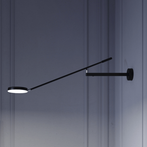 Lampa ścienna Fad MOD070WL-L6B3K LED 12W 3000K regulowana czarna
