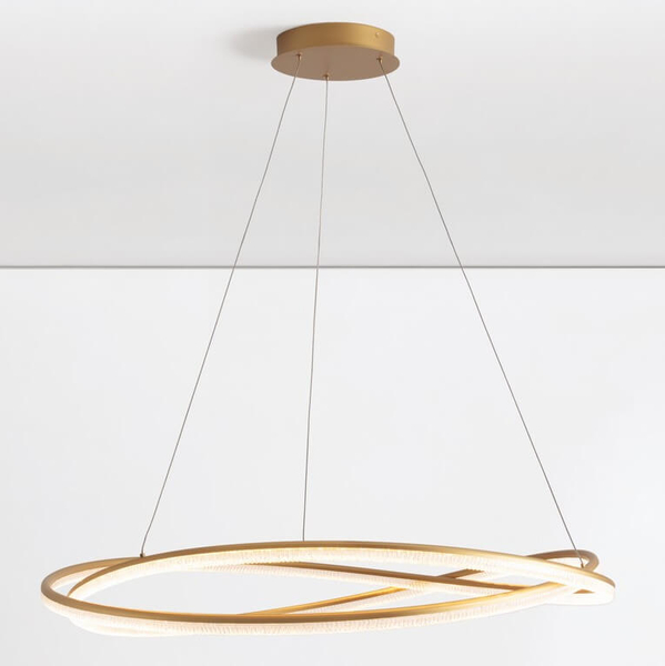 Lampa wisząca nad stół ILAVE LE44324 LED 68W 3000K spirala złota