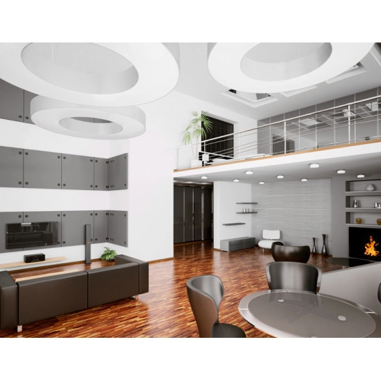 LAMPA wisząca SL.0797 abażurowa OPRAWA zwis okrągły biały