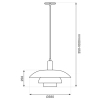 Minimalistyczna lampa wisząca FERRO ML1048 do salonu biała