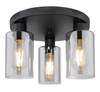 Sufitowa lampa Hadera 15465-3D tuby czarne przydymione