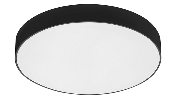 Sufitowa LAMPA plafon TARTU 7898 Rabalux okrągła OPRAWA metalowa LED 24W 2800K - 6000K plafoniera do łazienki IP44 czarna