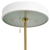 LAMPA podłogowa KKST-MF8872 WHITE okrągła OPRAWA stojąca metalowa złota biała