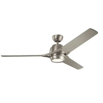 Lampa sufitowa z wentylatorem Zeus nikiel KLF-ZEUS-60-BN 12W 4000K