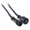 Zewnętrzna dekoracyjna girlanda CGE12-1W-1M LED 1W 2700K IP65 czarny