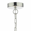 Wisząca lampa nad stół Cristin CRI042 Dar Lighting abażur nikiel écru