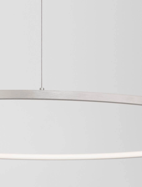 Ledowa lampa wisząca TOLUCA LE42788 do gabinetu 58W srebrna