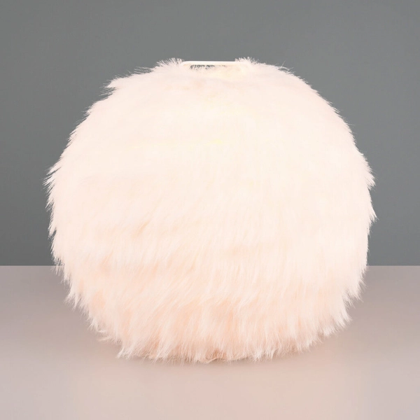 Pluszowa lampka stołowa Furry R51581001 do sypialni biały