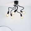Sufitowa LAMPA loftowa MEDUSA 107931 Markslojd industrialna OPRAWA metalowy plafon peszel wysięgniki czarne