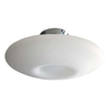 Szklana lampa sufitowa Pires plafon do salonu biały chrom