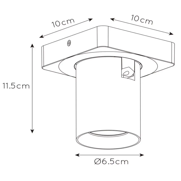 Kuchenna tubka sufitowa NIGEL 09929/05/31 Lucide nowoczesna biały