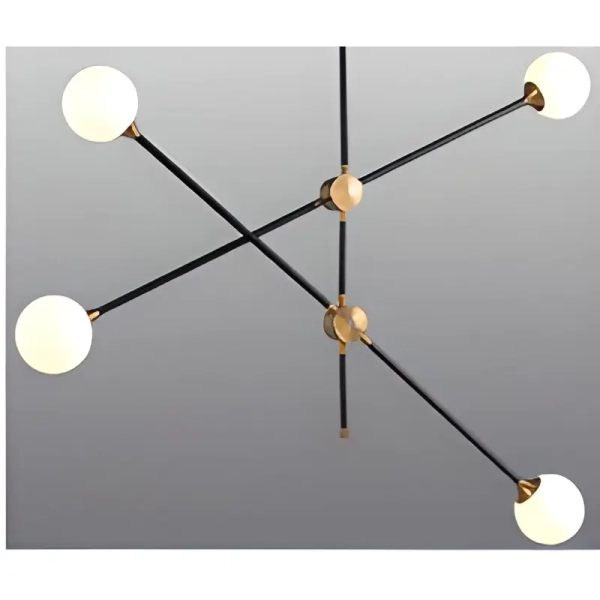 Wisząca lampa Spillo ST-9389-P4 Step sticks kule balls czarne złote