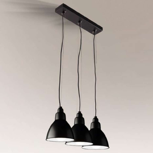 LAMPA wisząca DAISEN 5597 Shilo metalowa OPRAWA industrialna ZWIS listwa sufitowa czarna