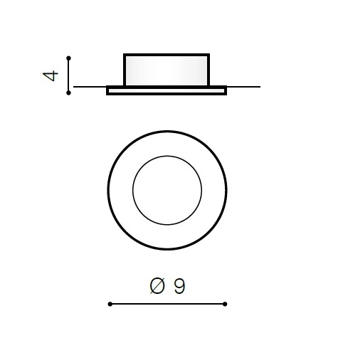 Lampa podtynkowa Emilio AZ0871 okrągły wpust do zabudowy round biała