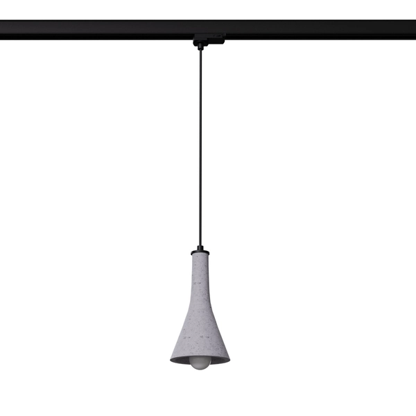 Wisząca lampa betonowa do szyn 3-fazowych REA MYL.00434 szara