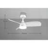 Lampa sufitowa z wentylatorem HELSINKI R62732131 LED 20W 2700-6000K biały