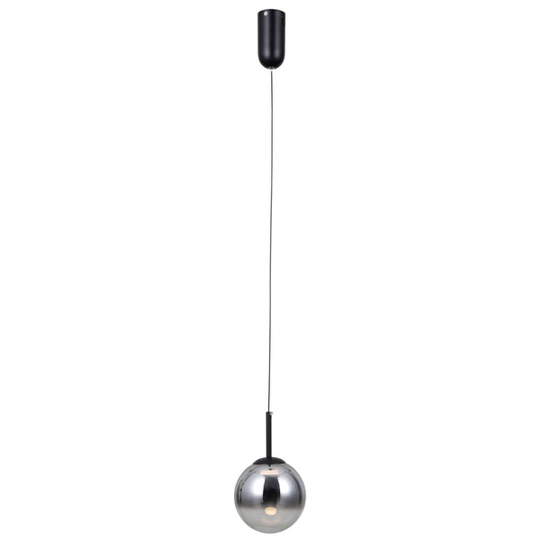 Lampa zwieszana Strela PND-34378-1S-BK LED 5W 3000K czarny przydymiony