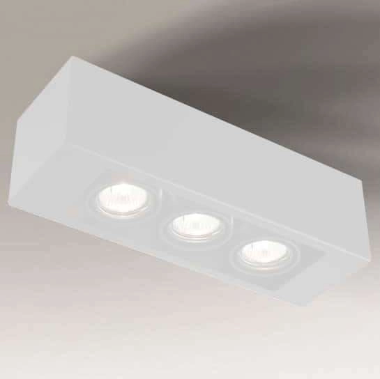 Plafon LAMPA sufitowa SETO 7089 Shilo natynkowa OPRAWA reflektorowa biała