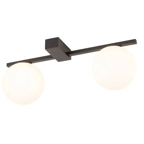 Nasufitowa lampa Pik 10300 loftowa do salonu czarna biała