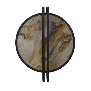 Metalowy kinkiet ścienny SATURN AZ6662 LED 20W 3000K do jadalni czarny brązowy