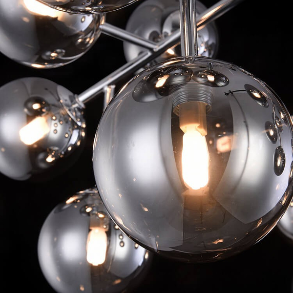 Plafoniera LAMPA sufitowa DALLAS MOD545PL-20CH Maytoni modernistyczna OPRAWA plafon molekuły kule balls przydymione