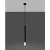 Metalowa lampa wisząca SL.0960 czarna tuba do przedpokoju