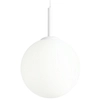 Biała lampa loftowa Bosso 1087XXL Aldex szklana lampa kulista do pokoju