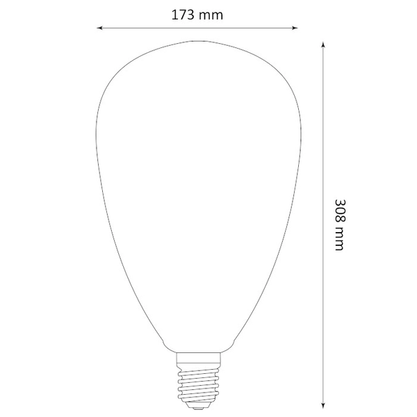 Dekoracyjna żarówka loft DecoVintage 317803 Polux S173 LED E27 bańka 4W 260lm 230V biała ciepła
