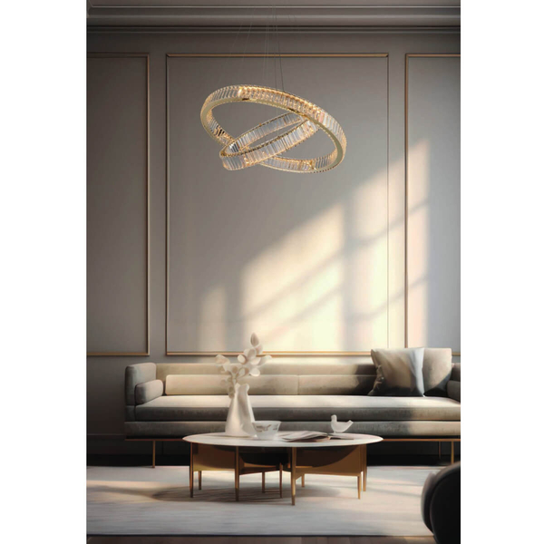 Lampa wisząca LED SPARK AZ5792 Azzardo 120W 3000K ściemnialna złota