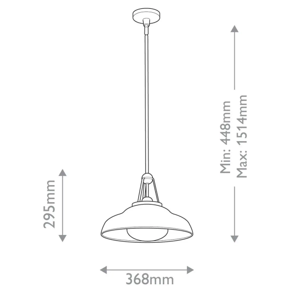 Industrialna lampa wisząca Palmetto QN-PALMETTO-PM-PB regulowany mosiądz
