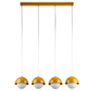 Lampa wisząca na belce Bono 10267 kuchenna bubbles biała żółta