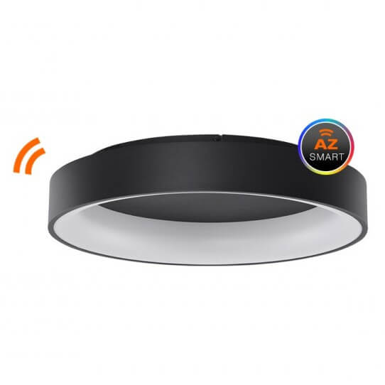 Sufitowa lampa pokojowa Solvent LED 42W na pilota czarna