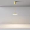 Salonowa lampa wisząca Plato P076PL-L12W3K-BS LED 12W 3000K mosiądz