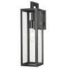 Minimalistyczny kinkiet Kyoto W01678BK Cosmolight prostokąt IP44 metal czarny