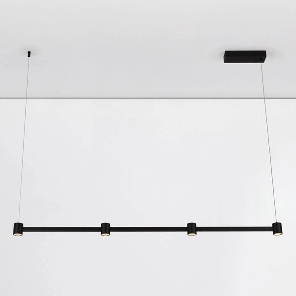 Lampa zwisająca na listwie PISCO LE44355 LED 24W 3000K podłużna czarna