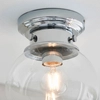Kulista lampa sufitowa Cheswick 96138 IP44 chrom przezroczysty