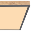 Ekologiczna LAMPA sufitowa DORO 416080WD2 Globo nowoczesna LED 24W 3000K do salonu drewno