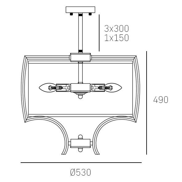 Klasyczna LAMPA wisząca FARO P04046NI Cosmolight abażurowy zwis do sypialni nikiel biały