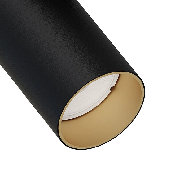 Metalowy reflektorek sypialniany Mono 7763 czarna tuba nowoczesna