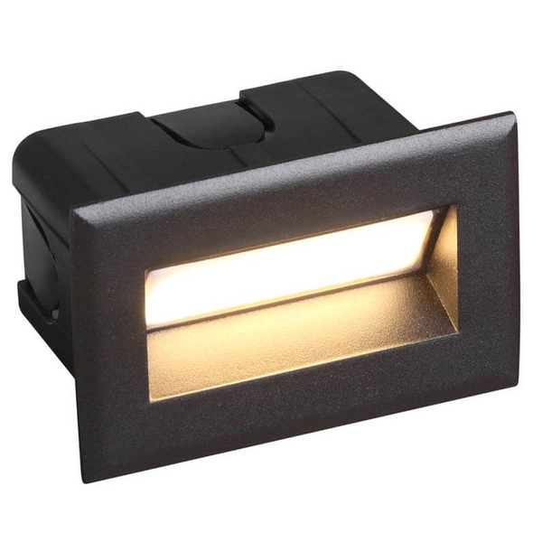 Zewnętrzna lampa wpust Erba ONFL-0332-4K Italux LED 3W 4000K IP65 czarny