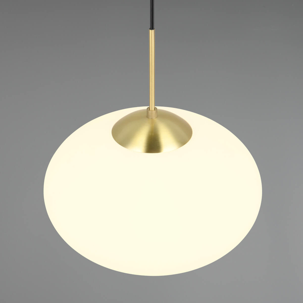 Zwis lampa salonowa FOMENTO 363190108 Trio pojedyncza bubble złoty biały