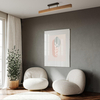 Nasufitowa lampa do jadalni Teo 6614 LED 22W 3000K boho drewniana